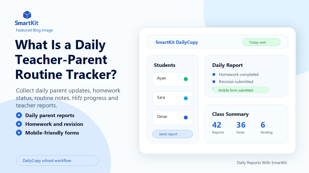 What Is a Daily Teacher-Parent Routine Tracker?