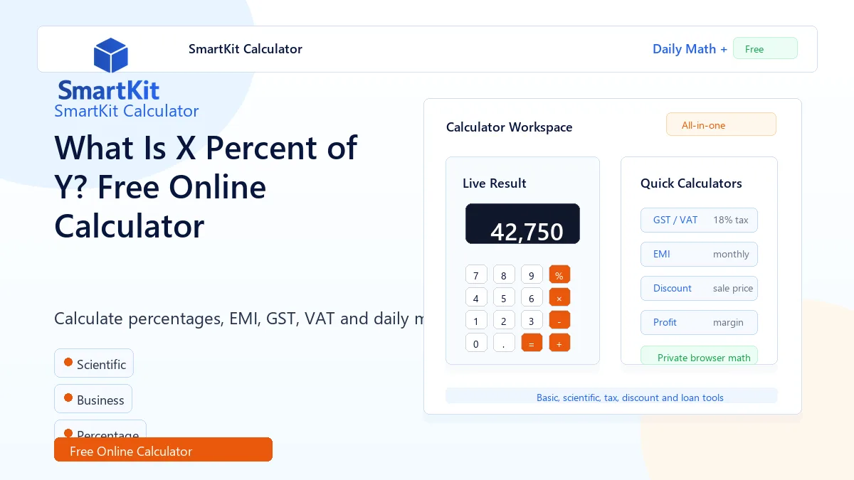 What Is X Percent of Y? Free Online Calculator