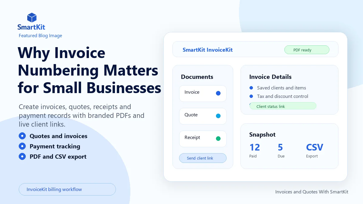 Why Invoice Numbering Matters for Small Businesses