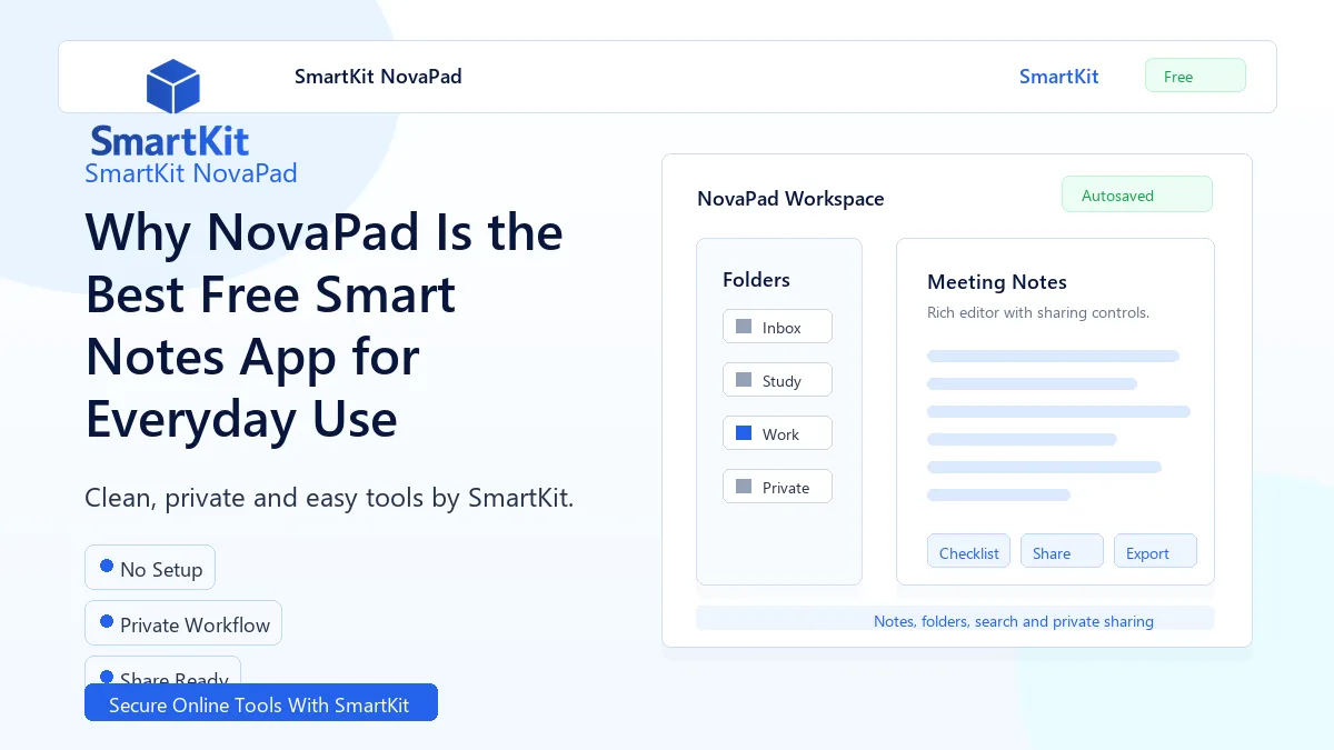 Why NovaPad Is the Best Free Smart Notes App for Everyday Use