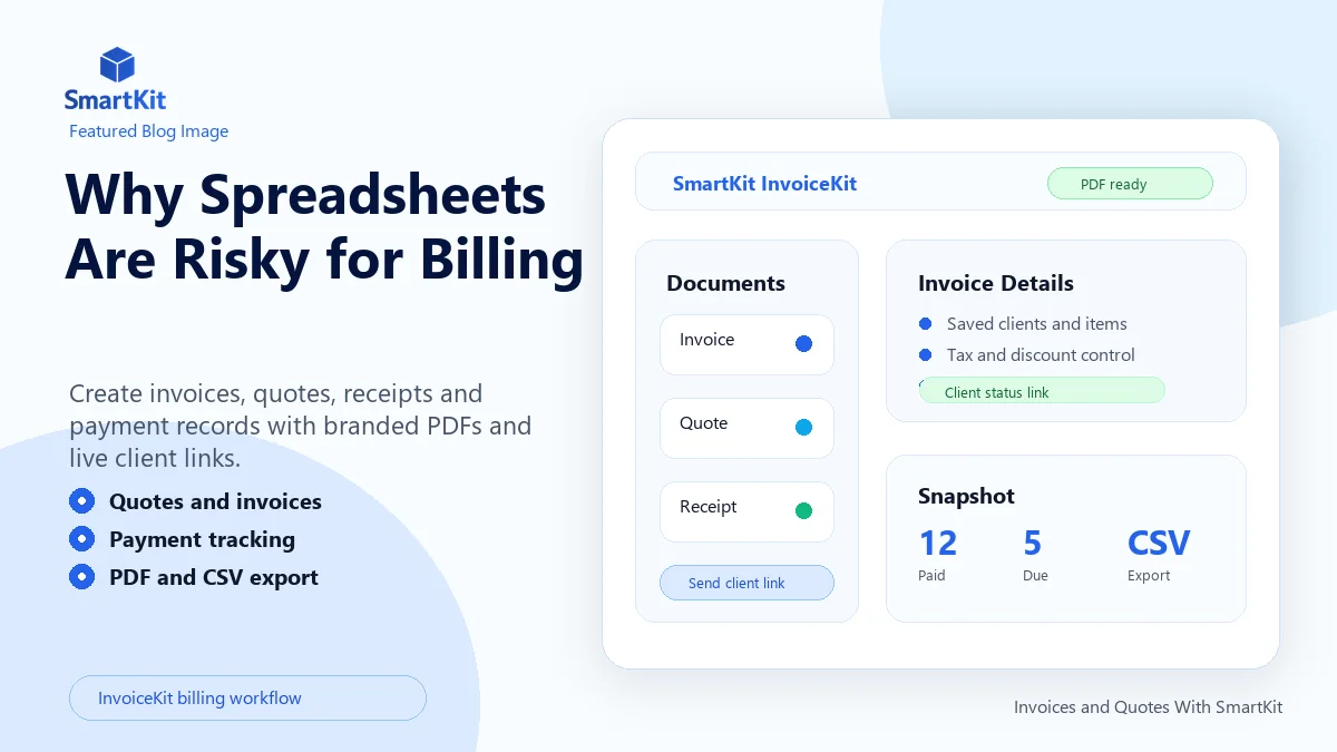 Why Spreadsheets Are Risky for Billing