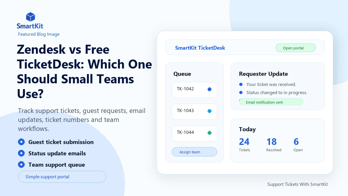 Zendesk vs Free TicketDesk: Which One Should Small Teams Use?